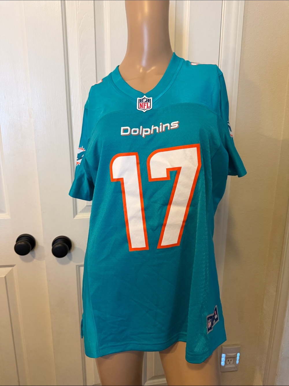 NFL Miami Dolphins Women's Teal #17 Football Jersey